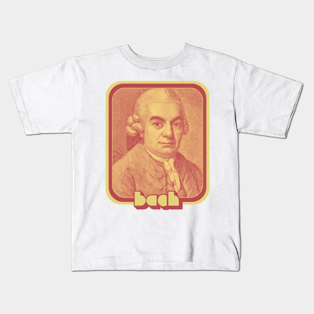 Bach // Retro Aesthetic Fan Art Design Kids T-Shirt by DankFutura